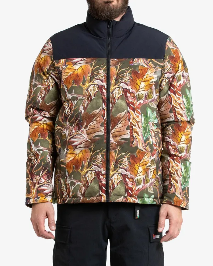 Scout Puffer Jacket 8211 Leaf Camo Men Deus Ex Machina Jackets