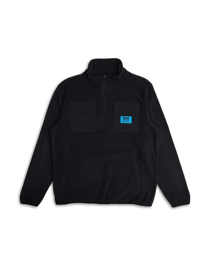 Section Zip Neck Fleece 8211 Black Men Deus Ex Machina Jackets Section Zip Neck Fleece 8211 Black Men Deus Ex Machina Jackets