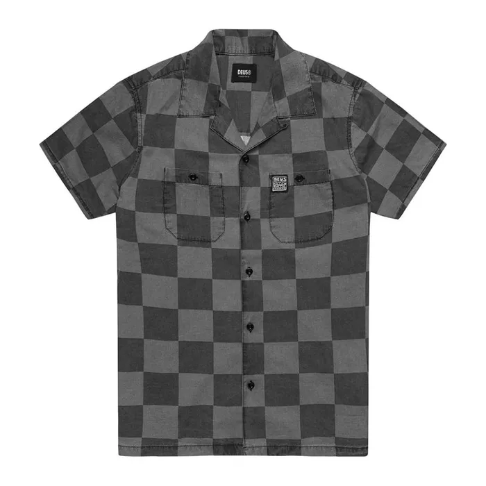 Senna Check Shirt 8211 Black Check Men Deus Ex Machina Shirts