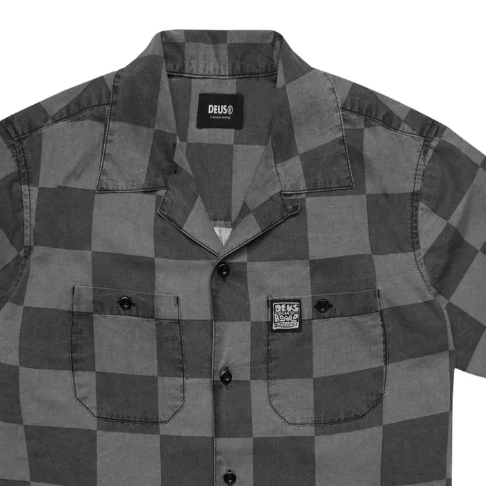 Senna Check Shirt 8211 Black Check Men Deus Ex Machina Shirts Senna Check Shirt 8211 Black Check Men Deus Ex Machina Shirts