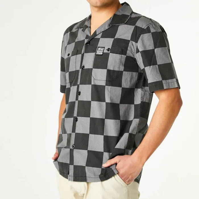 Senna Check Shirt 8211 Black Check Men Deus Ex Machina Shirts Senna Check Shirt 8211 Black Check Men Deus Ex Machina Shirts