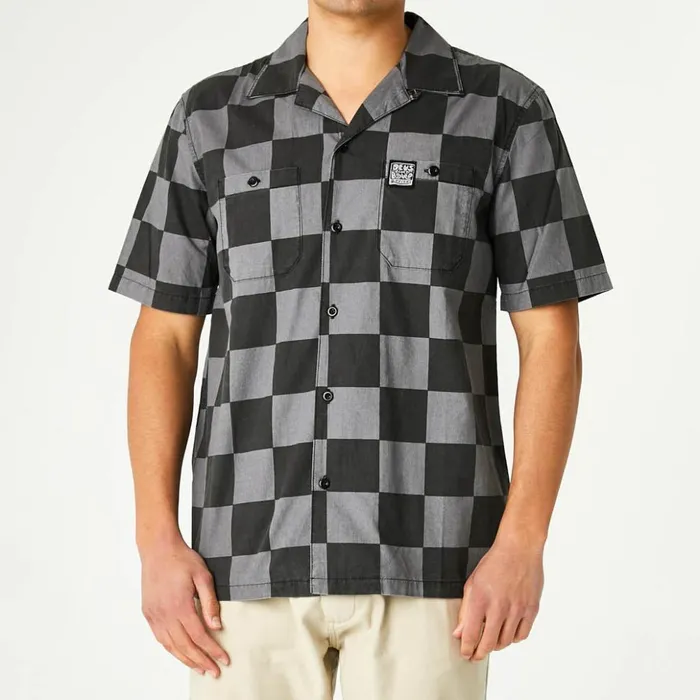 Senna Check Shirt 8211 Black Check Men Deus Ex Machina Shirts Senna Check Shirt 8211 Black Check Men Deus Ex Machina Shirts