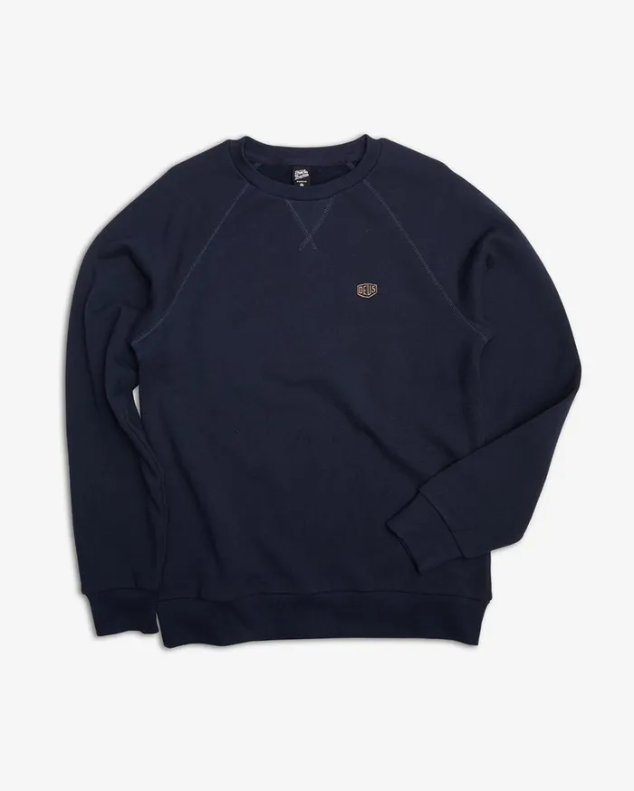 Shield Standard Crew 8211 Navy Men Deus Ex Machina Hoodies and Sweaters