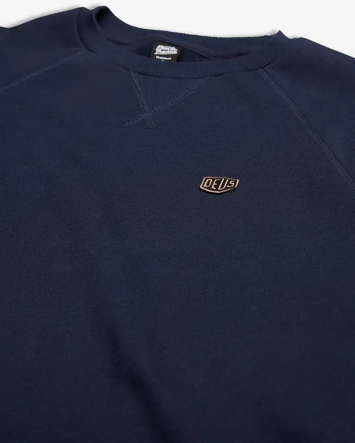 Shield Standard Crew 8211 Navy Men Deus Ex Machina Hoodies and Sweaters Shield Standard Crew 8211 Navy Men Deus Ex Machina Hoodies and Sweaters