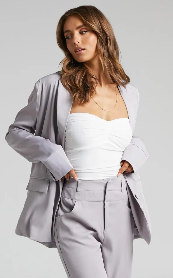 Showpo 4th and Reckless 8211 Elodie Blazer In Lilac Women Jackets and Coats