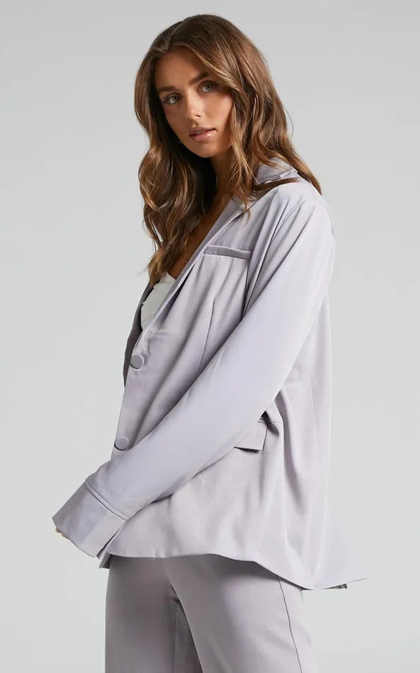 Showpo 4th and Reckless 8211 Elodie Blazer In Lilac Women Jackets and Coats