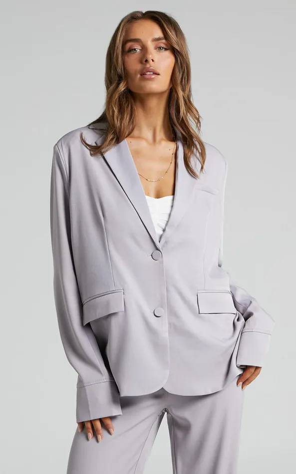 Showpo 4th and Reckless 8211 Elodie Blazer In Lilac Women Jackets and Coats