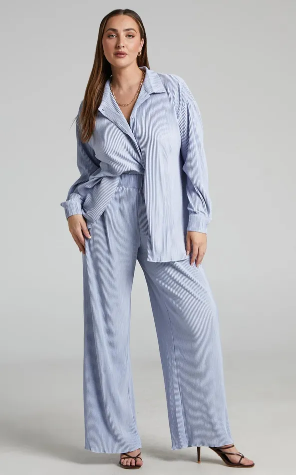 Showpo 4th and Reckless 8211 Palais Trouser In Blue Women Pants