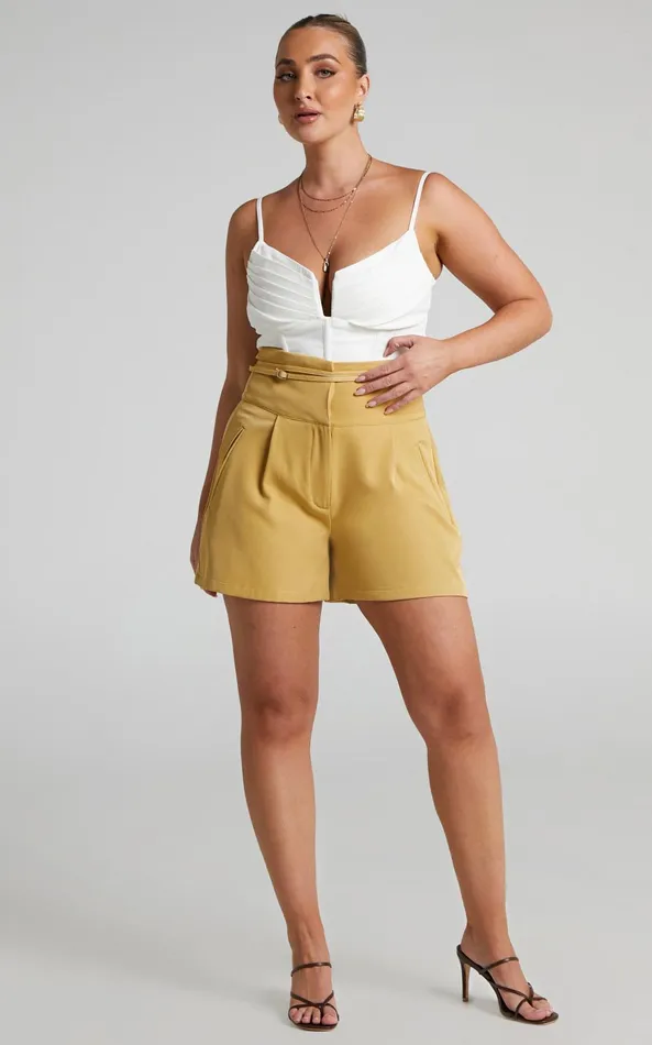 Showpo 4th and Reckless 8211 Tamiko Short In Yellow Women Shorts