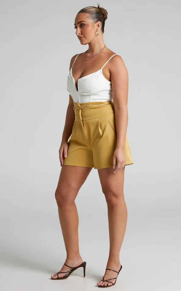 Showpo 4th and Reckless 8211 Tamiko Short In Yellow Women Shorts