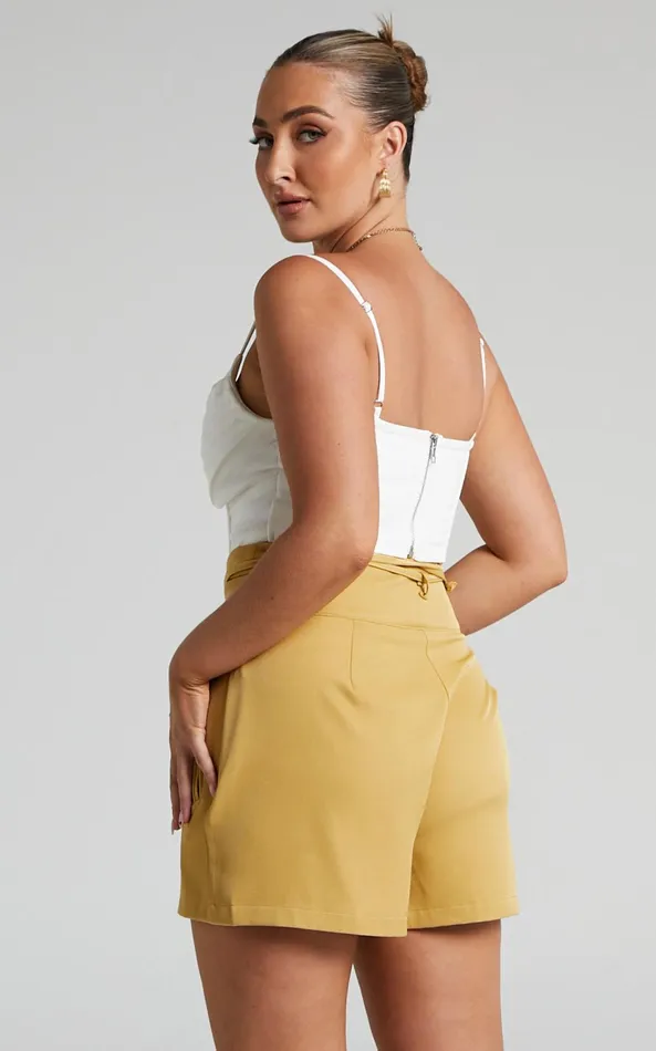 Showpo 4th and Reckless 8211 Tamiko Short In Yellow Women Shorts