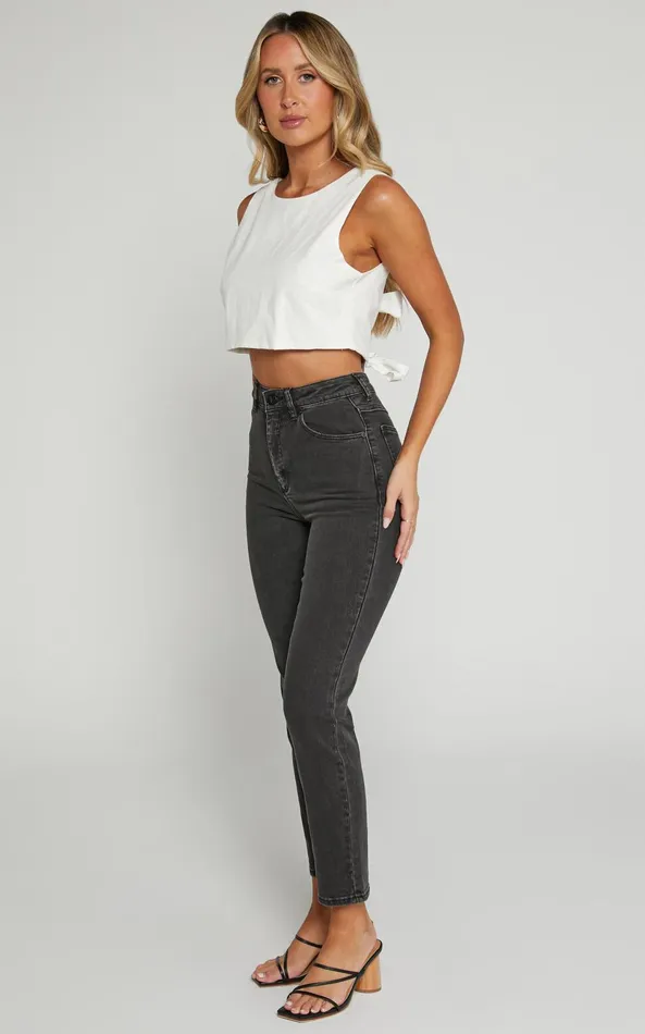 Showpo Abrand 8211 A 03994 High Slim Jean In 90210 Black Women Denim