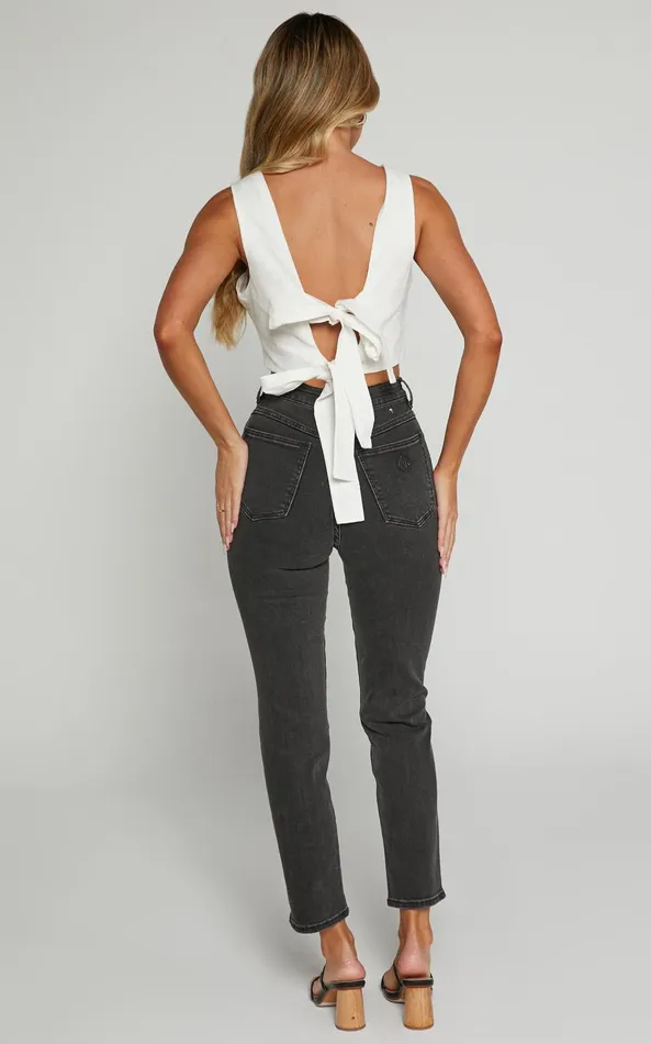Showpo Abrand 8211 A 03994 High Slim Jean In 90210 Black Women Denim