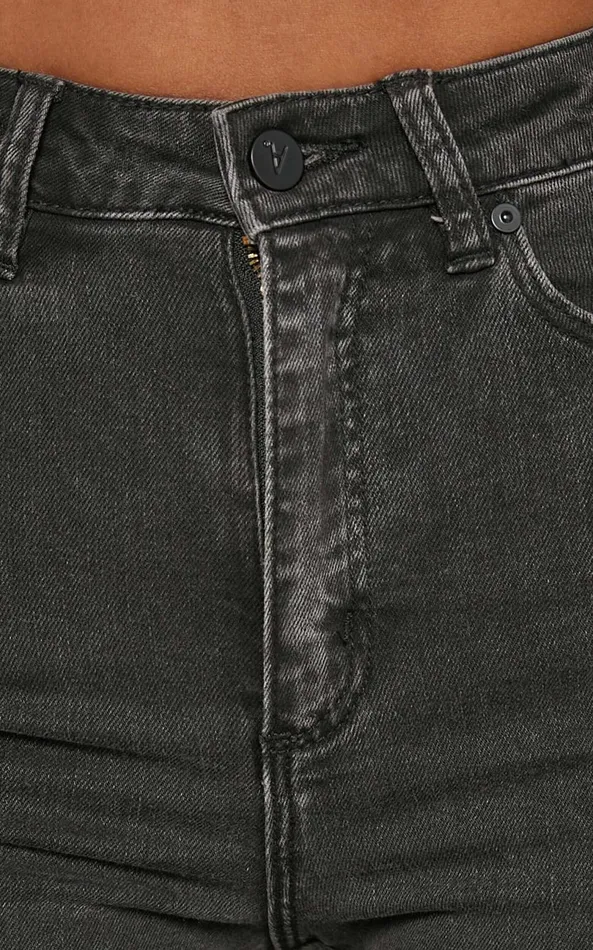 Showpo Abrand 8211 A 03994 High Slim Jean In 90210 Black Women Denim