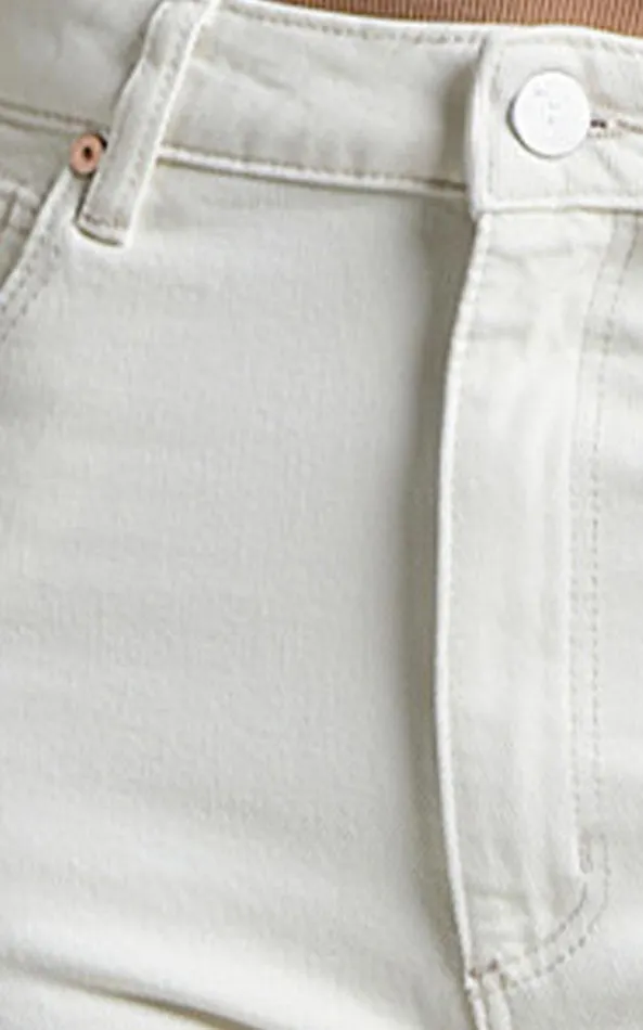Showpo Abrand 8211 A 03994 High Slim Jean In STONE WHITE Women Denim