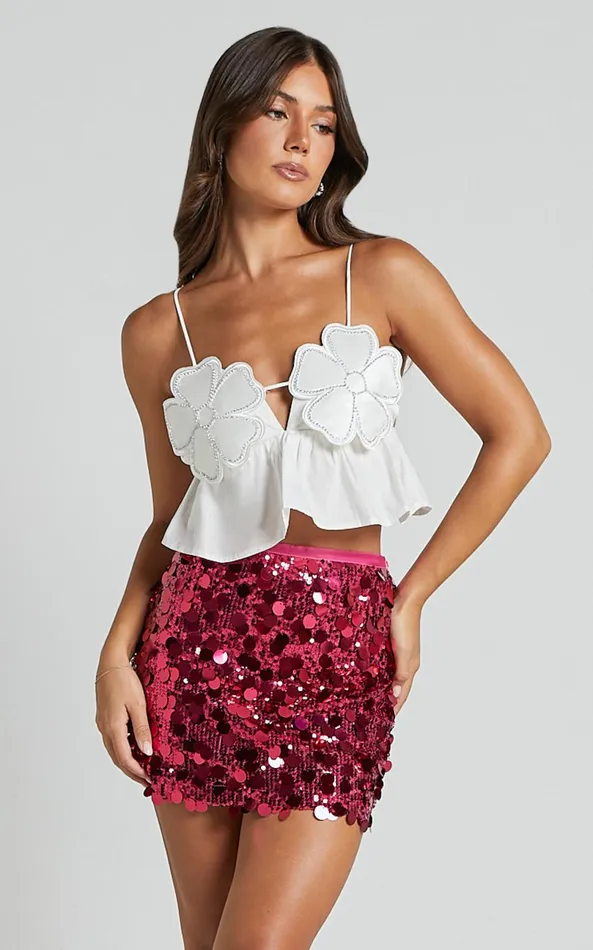 Showpo Adalene Mini Skirt 8211 Circle Sequin Bodycon Skirt In Pink Women Skirts Showpo Adalene Mini Skirt 8211 Circle Sequin Bodycon Skirt In Pink Women Skirts
