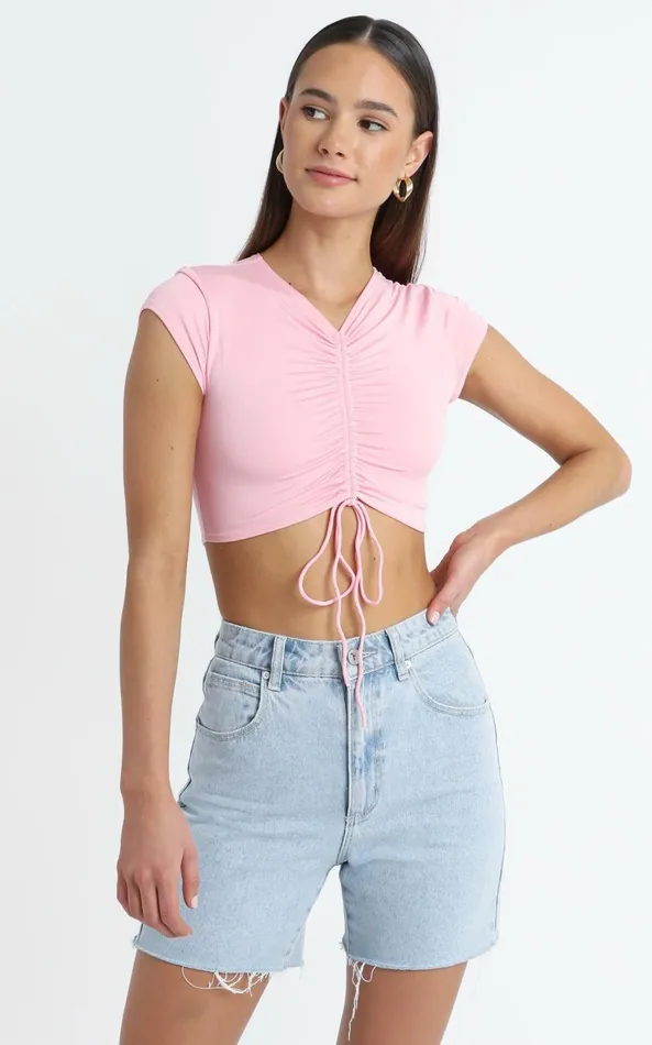 Showpo Adelaide Top In Pink Women Tops