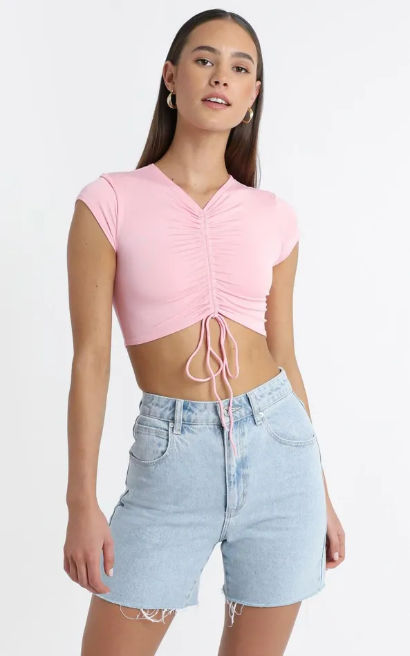 Showpo Adelaide Top In Pink Women Tops