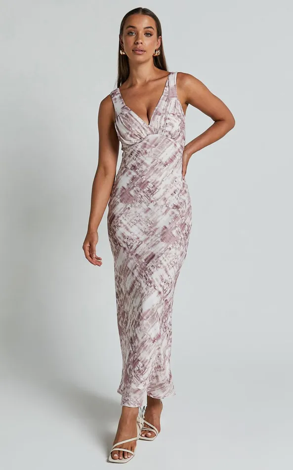 Showpo Ahye Midi Dress 8211 V Neck Sleeveless In Arizona Blur Women Curve Clothes Showpo Ahye Midi Dress 8211 V Neck Sleeveless In Arizona Blur Women Curve Clothes