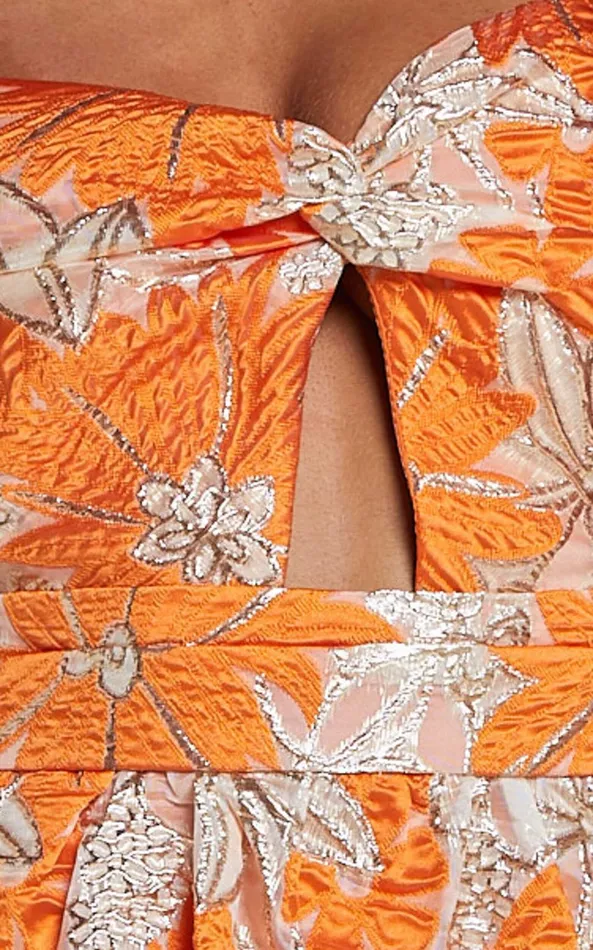 Showpo Alena Mini Dress 8211 Sweetheart Sleeveless Cut Out Front Dress In Orange Women Dresses