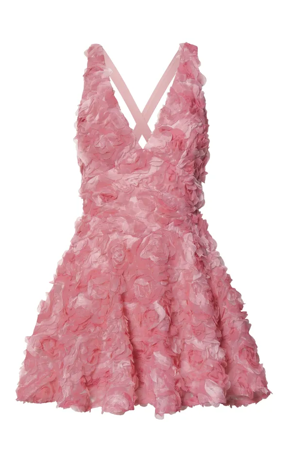 Showpo Alexandria Mini Dress 8211 V Neck Gathered Bust A Line Dress In Pink Women Dresses