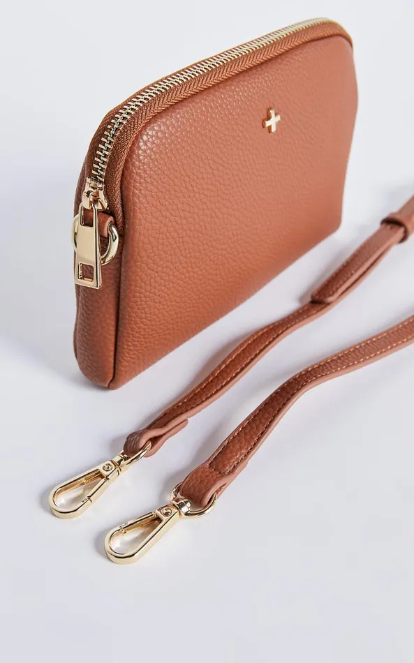 Showpo Alias Mini Crossbody Bag In Tan Women Bags