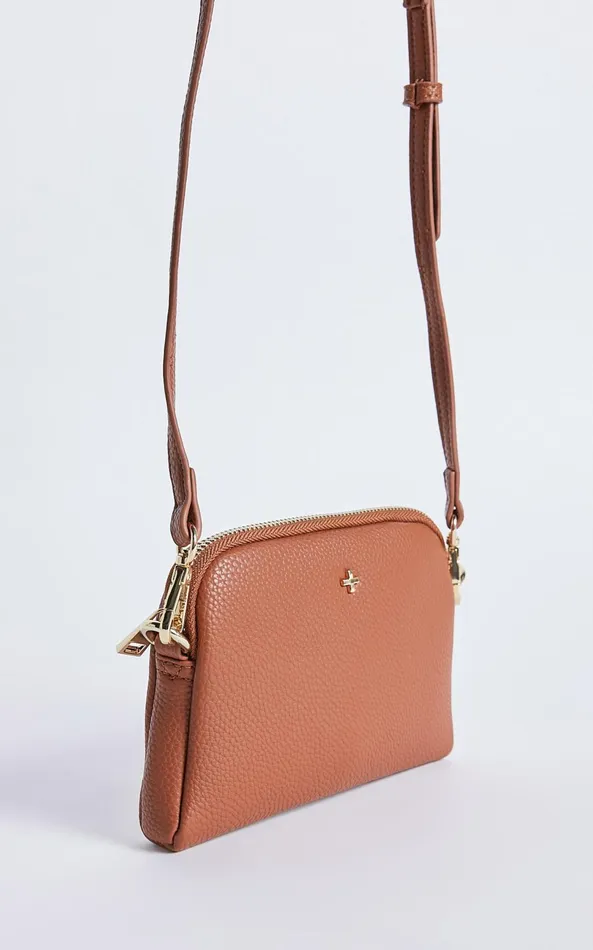 Showpo Alias Mini Crossbody Bag In Tan Women Bags