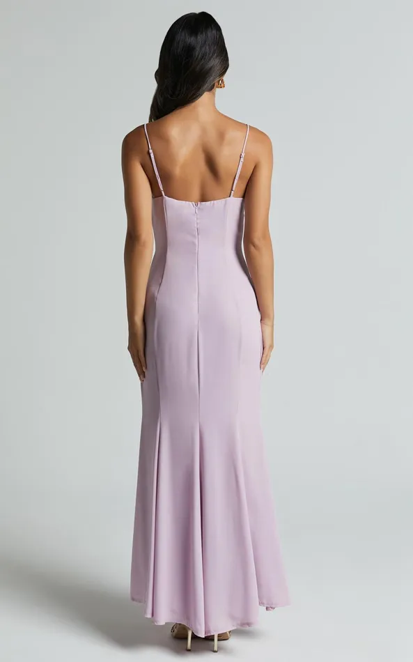 Showpo Alisha Midi Dress 8211 Plunge Bust Cup Dress In Lilac Women Dresses