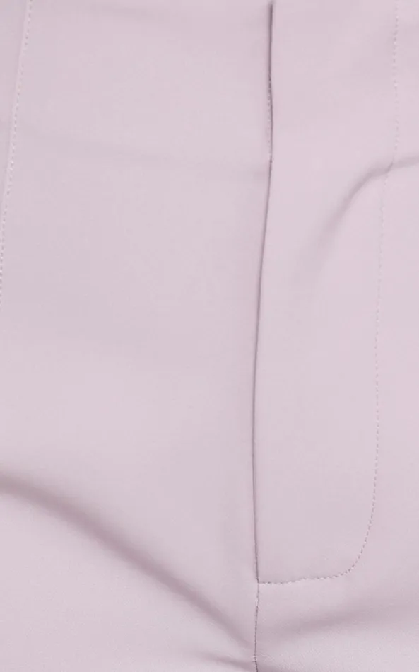 Showpo Allie Cropped Pant 8211 High Waisted Tailored Slim Fit Straight Leg In Lilac Women Pants