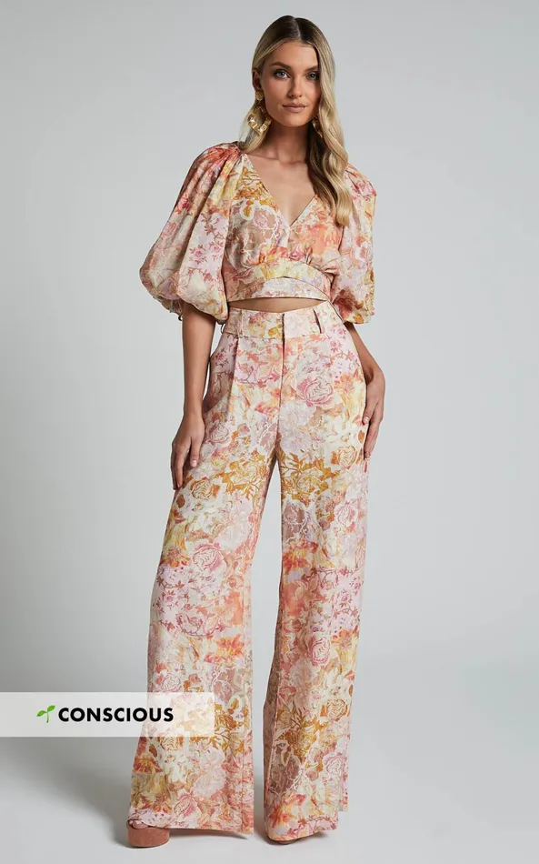 Showpo Amalie The Label 8211 Aldina Linen Blend High Waisted Belted Straight Leg Pants In Morocco Print Women Pants Showpo Amalie The Label 8211 Aldina Linen Blend High Waisted Belted Straight Leg Pants In Morocco Print Women Pants