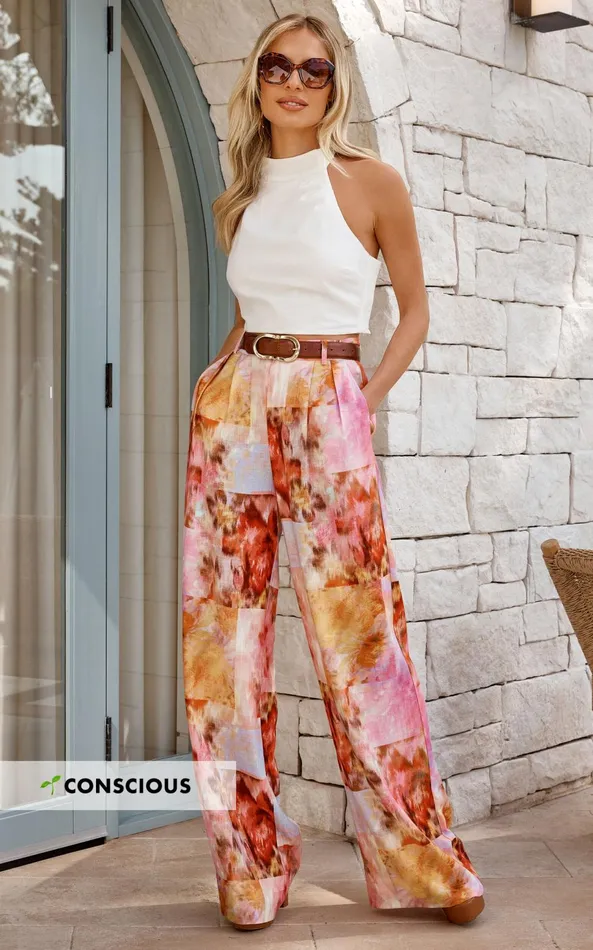 Showpo Amalie The Label 8211 Chamika Linen Blend Wide Leg Pants In Marsielle Print Women Pants Showpo Amalie The Label 8211 Chamika Linen Blend Wide Leg Pants In Marsielle Print Women Pants