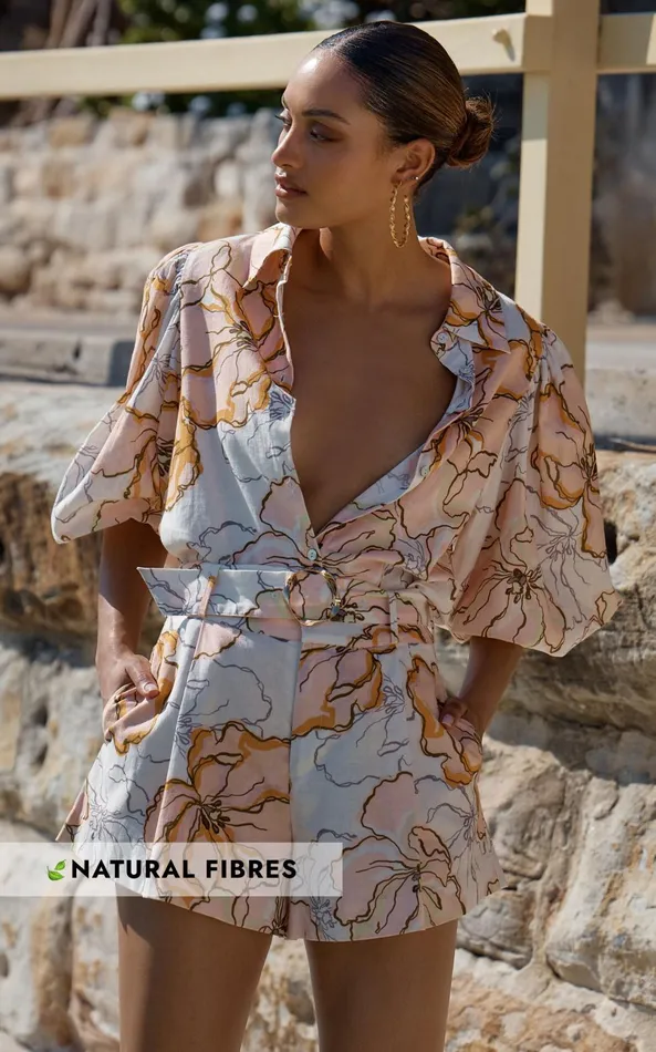 Showpo Amalie The Label 8211 Noemie Linen Blend High Waisted Belted Tailored Shorts In Maison Fleur Women Curve Clothes Showpo Amalie The Label 8211 Noemie Linen Blend High Waisted Belted Tailored Shorts In Maison Fleur Women Curve Clothes