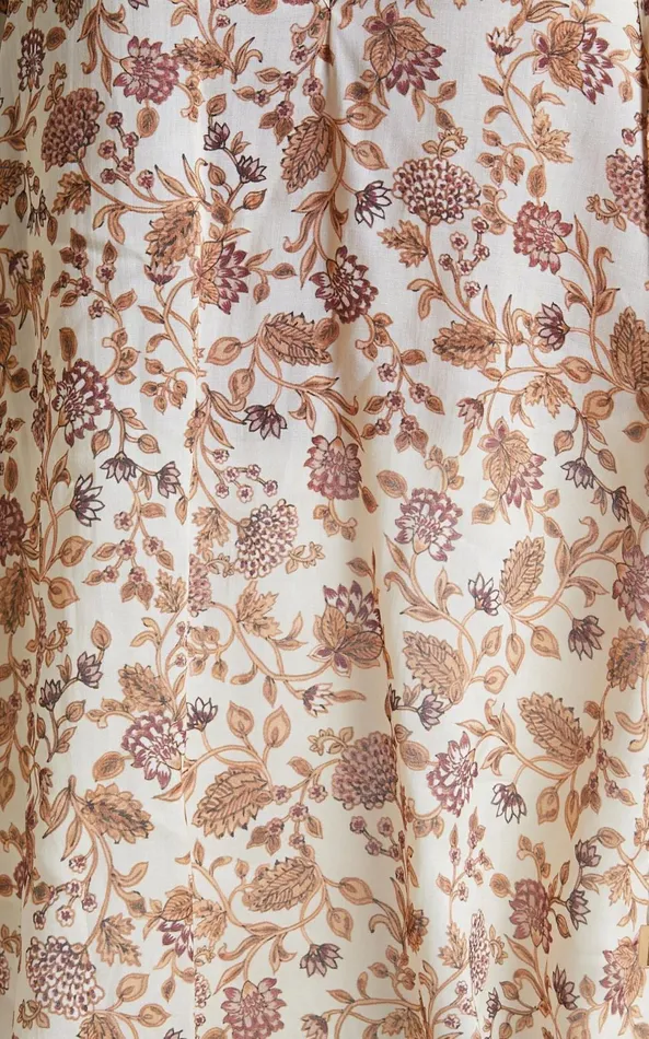 Showpo Amalie The Label 8211 Symmone Puff Sleeve Blouse In Maya Floral Women Tops