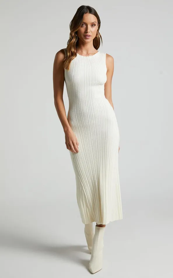 Showpo Amanda High Neck Knit Bodycon Midi Dress In Butter Yellow Women Dresses Showpo Amanda High Neck Knit Bodycon Midi Dress In Butter Yellow Women Dresses