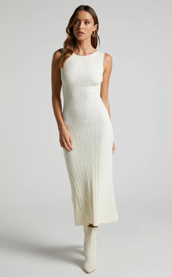 Showpo Amanda High Neck Knit Bodycon Midi Dress In Butter Yellow Women Dresses Showpo Amanda High Neck Knit Bodycon Midi Dress In Butter Yellow Women Dresses