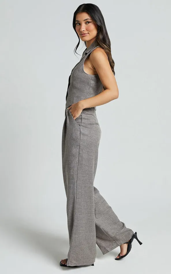 Showpo Andie Pants 8211 High Waist Tailored Pants In Grey Women Pants