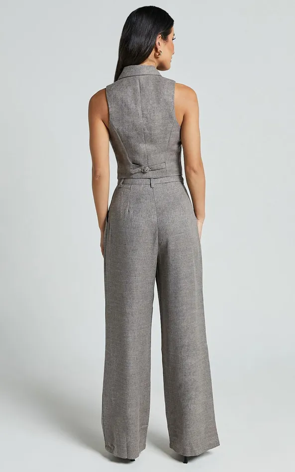 Showpo Andie Pants 8211 High Waist Tailored Pants In Grey Women Pants