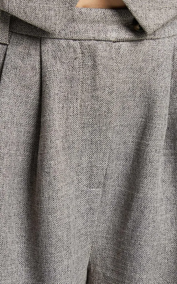 Showpo Andie Pants 8211 High Waist Tailored Pants In Grey Women Pants