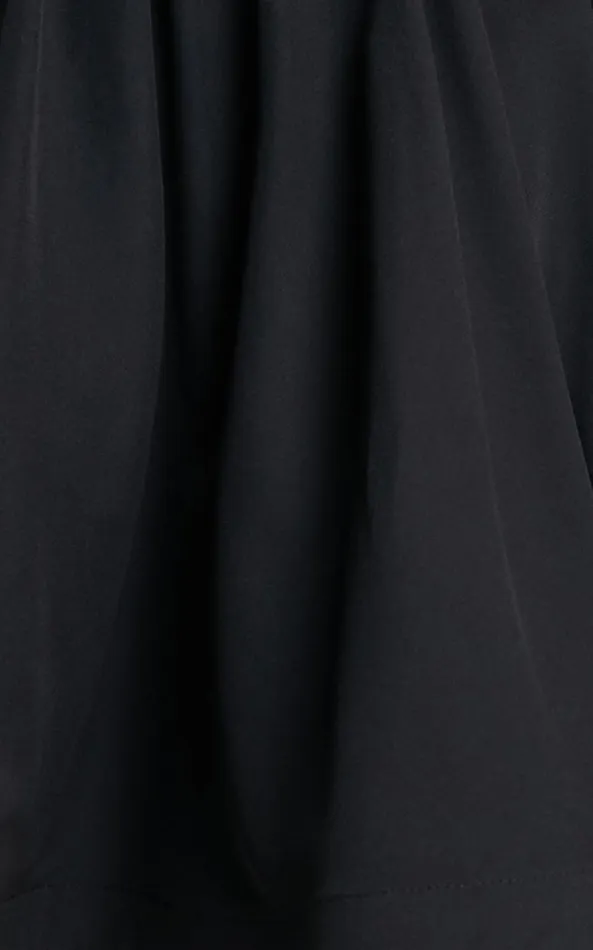 Showpo Angel Mini Dress 8211 Sweetheart Rosette Fit And Flare Dress In Black Women Dresses