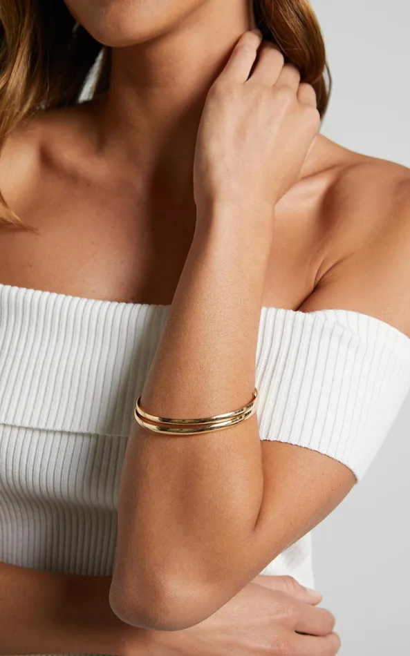 Showpo Anjana Multipack Bracelet Set In Gold Women Bracelets