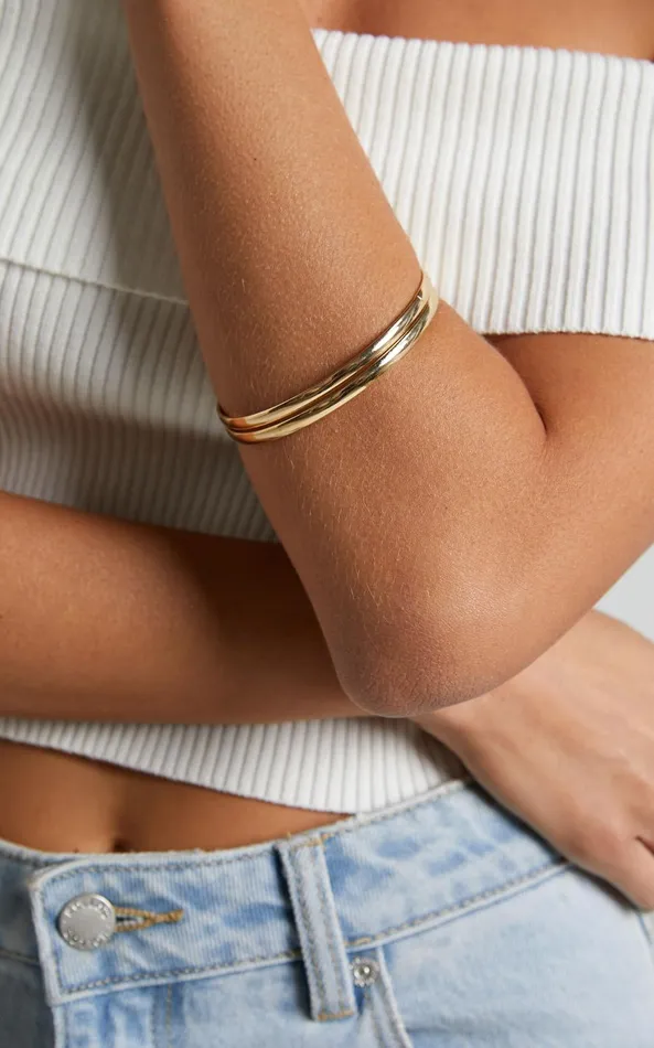 Showpo Anjana Multipack Bracelet Set In Gold Women Bracelets