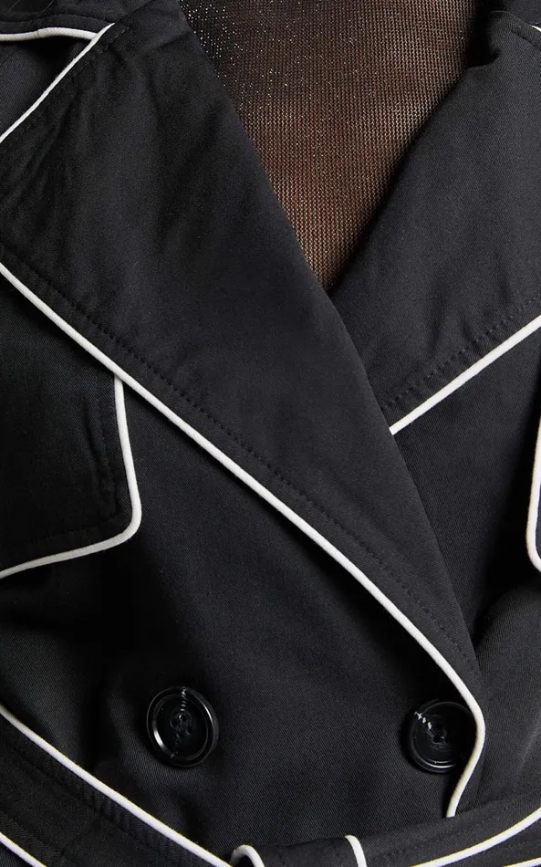 Showpo Anziel Coat 8211 Double Breasted Longline Coat In Black Women Jackets and Coats
