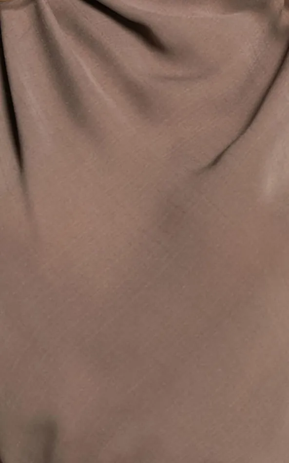Showpo Arianae Top 8211 High Neck Top In Mocha Women Curve Clothes