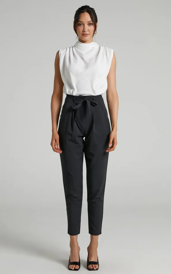 Showpo Arianae Top 8211 High Neck Top In White Women Curve Clothes