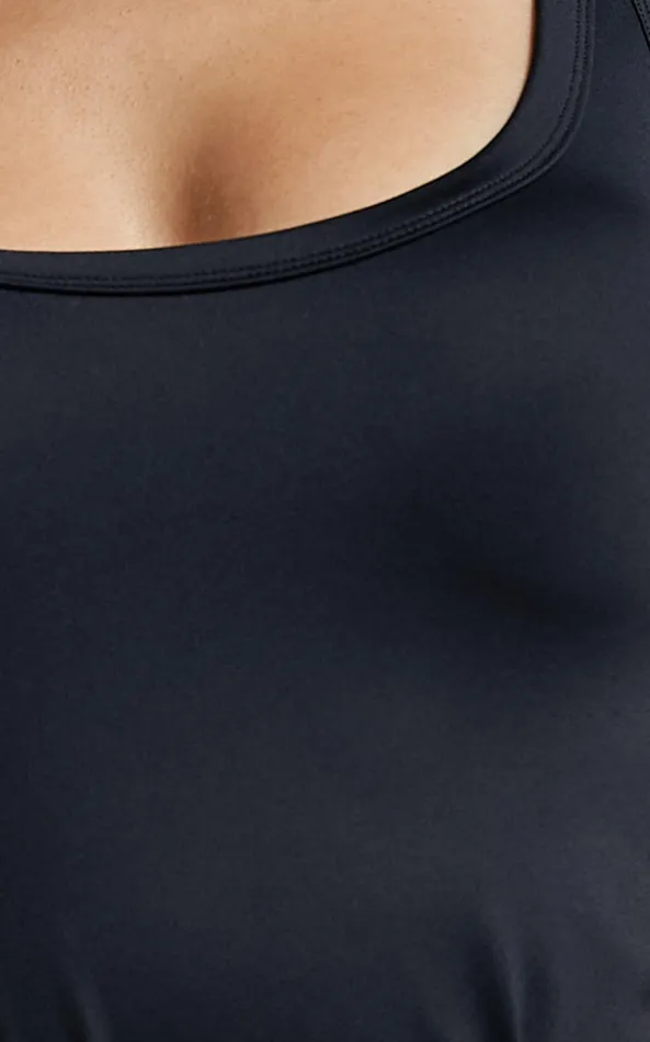 Showpo Astraea Bodysuit 8211 Scoop Neck In Black Women Tops