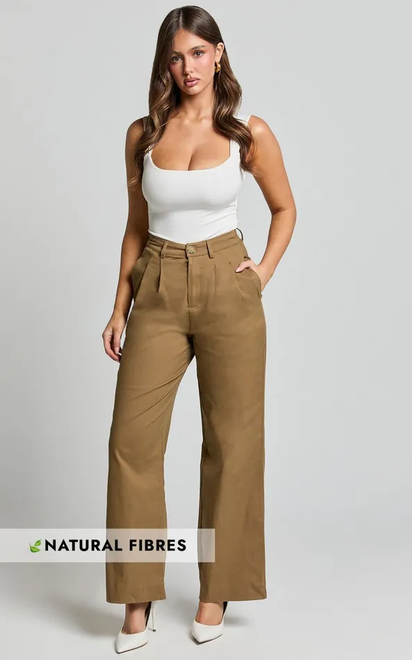 Showpo Audrey Pants 8211 High Waist Tailored Twill Pants In Mushroom Women Pants Showpo Audrey Pants 8211 High Waist Tailored Twill Pants In Mushroom Women Pants