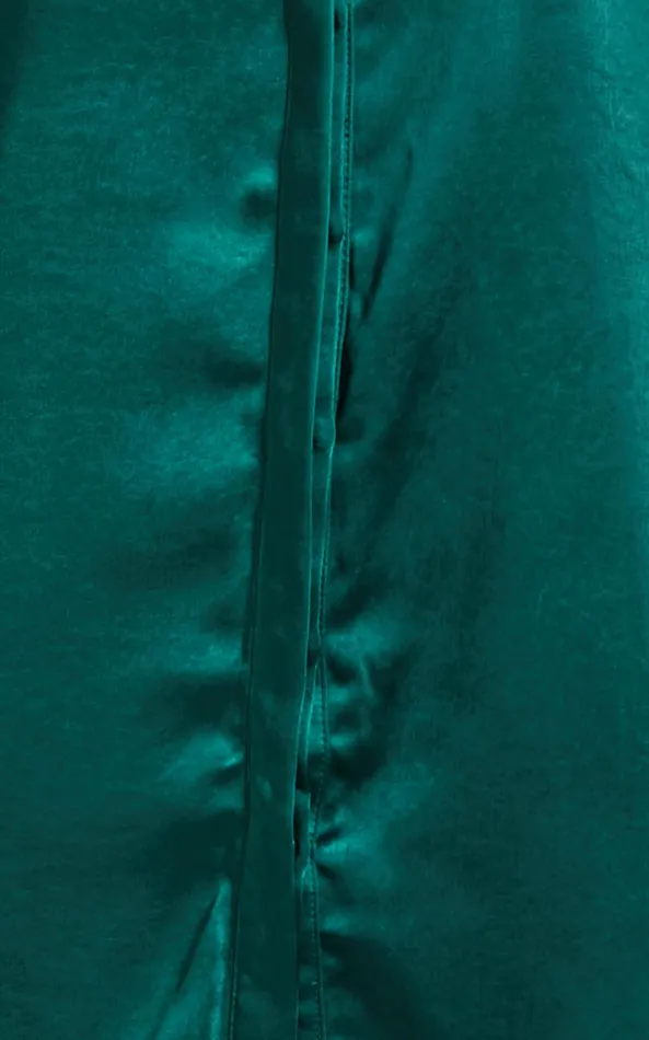 Showpo Azurine Shirt 8211 Oversized Button Up Shirt In Green Women Tops