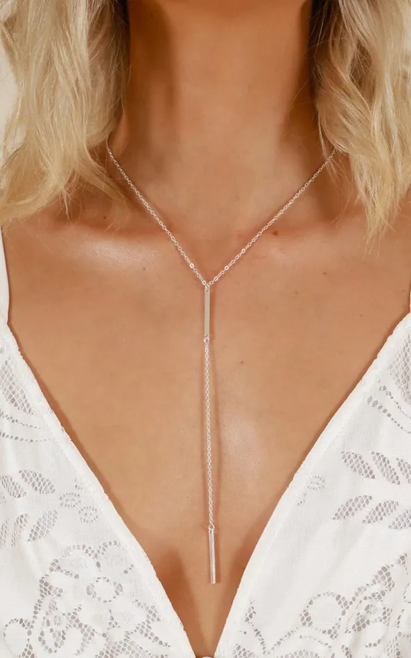 Showpo Be With Me Necklace In Silver Women Gold Plated Jewelry