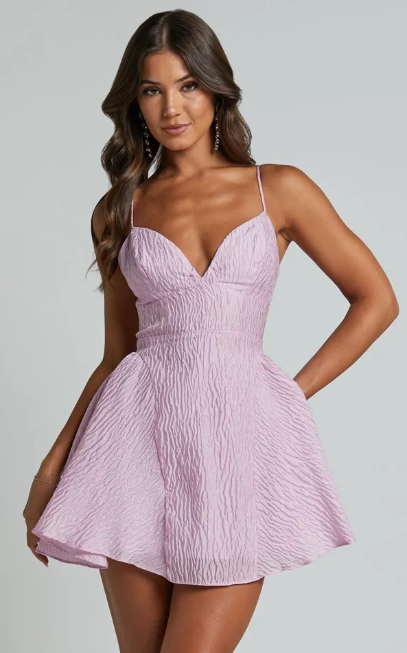 Showpo Brandi Mini Dress 8211 Bust Cup Full Hem Textured Jacquard Mini Dress In Light Pink Women Dresses Showpo Brandi Mini Dress 8211 Bust Cup Full Hem Textured Jacquard Mini Dress In Light Pink Women Dresses