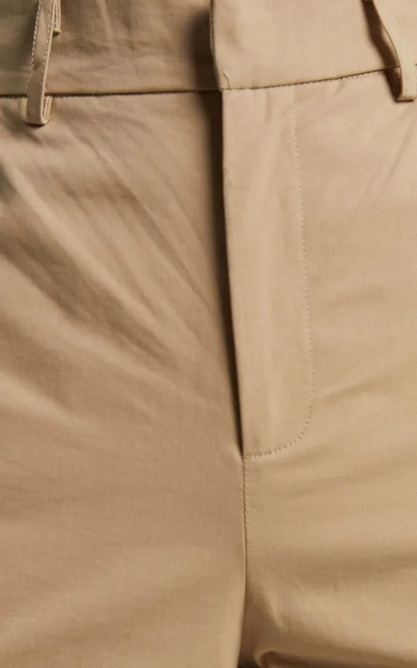 Showpo Brasilia Pant 8211 High Waisted Straight Leg In Tan Women Pants